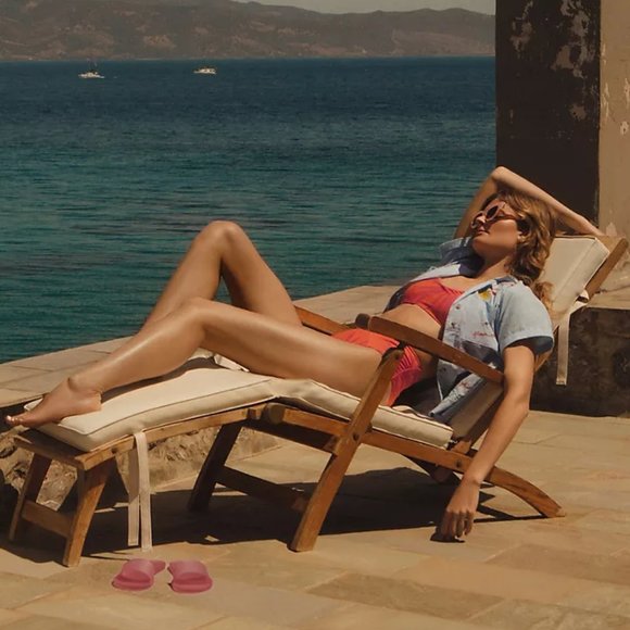 Anthropologie Maeve Paradise High-Waisted Bikini top and bikini bottom - Picture 6 of 10